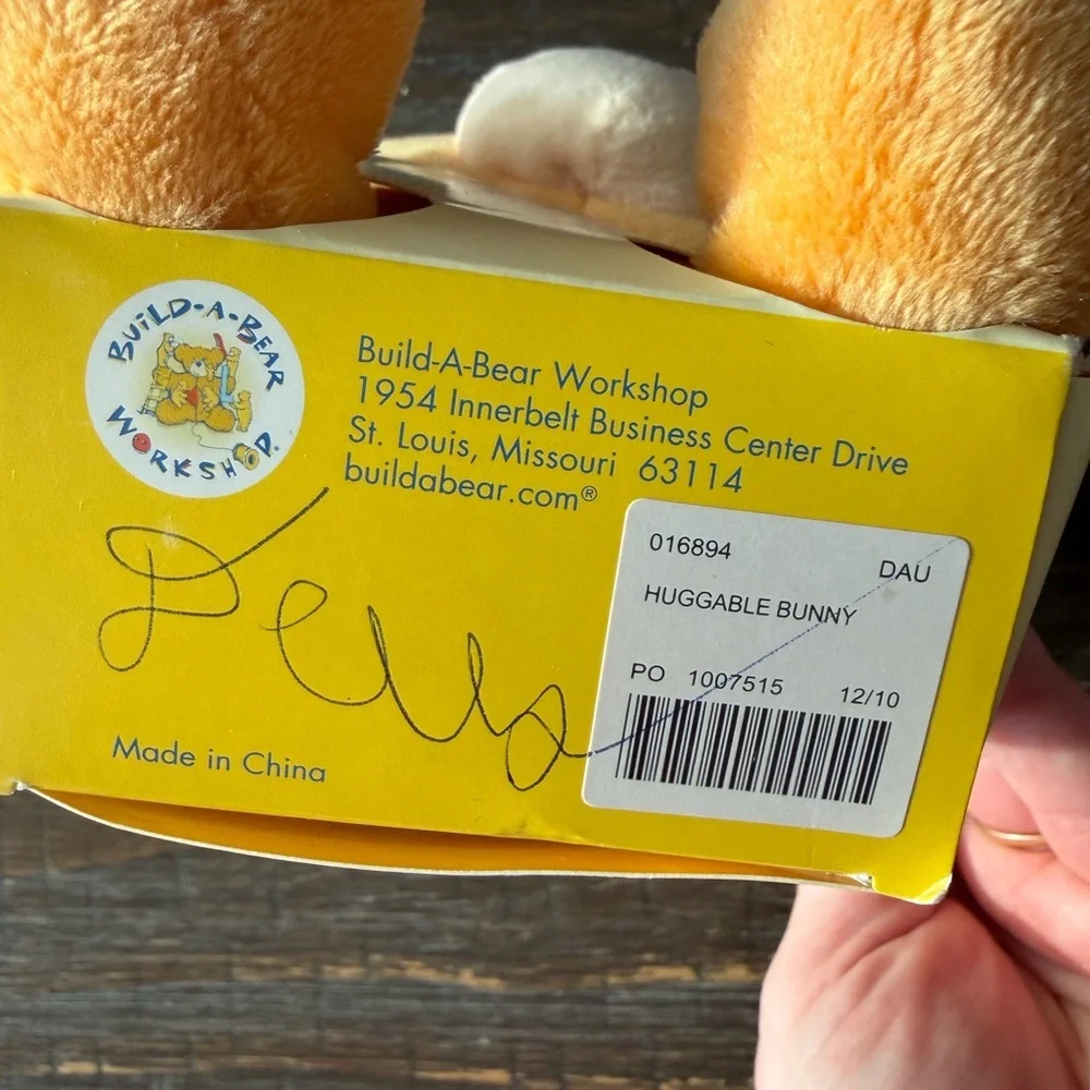 Build-A-Bear Smallfrys Tan and Pink Bunny Plush - Picture 4 of 9